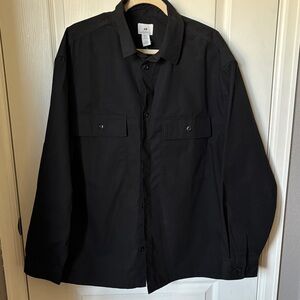 H&M Men's Black Casual Button Down Shirt
